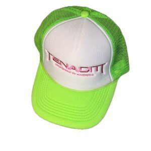 TENACITI Trucker Hat Neon Green Pink Snapback - Designed in America
